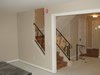 This living room space is remodeled to be inviting and open.